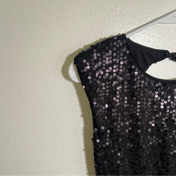 Love Reign Sleeveless Dress Black Sequins S - Picture 6 of 12